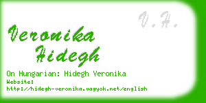 veronika hidegh business card